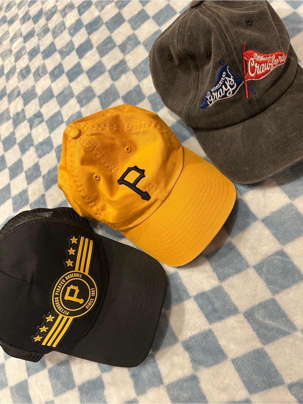 Bundle of Pittsburgh Pirates Baseball Hats Caps